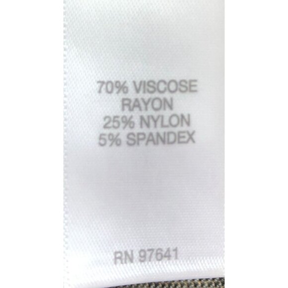 J.Jill Ponte Dress Women Medium Black Open Pane Plaid Short Sleeve Pockets - Picture 9 of 11